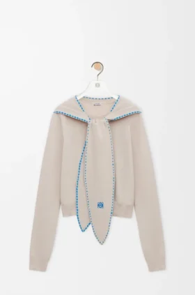 Sweter-szalik z wełny