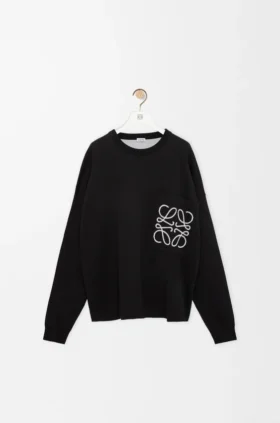 Sweter z kieszenią „Anagram” z mieszanki bawełny