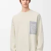 Sweter z kieszenią „Anagram” z mieszanki bawełny Sweter z kieszenią „Anagram” z mieszanki bawełny