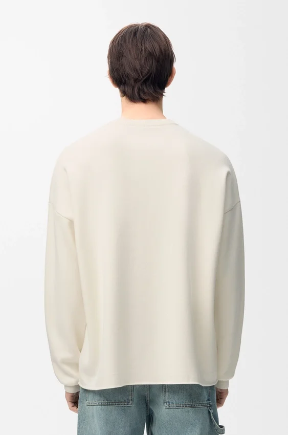Sweter z kieszenią „Anagram” z mieszanki bawełny Sweter z kieszenią „Anagram” z mieszanki bawełny