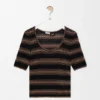 Sweter z krótkim rękawem z mieszanki bawełny Sweter z krótkim rękawem z mieszanki bawełny
