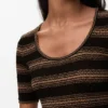 Sweter z krótkim rękawem z mieszanki bawełny Sweter z krótkim rękawem z mieszanki bawełny