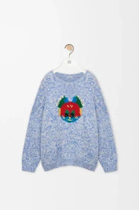 Sweter z mieszanki wełny i moheru