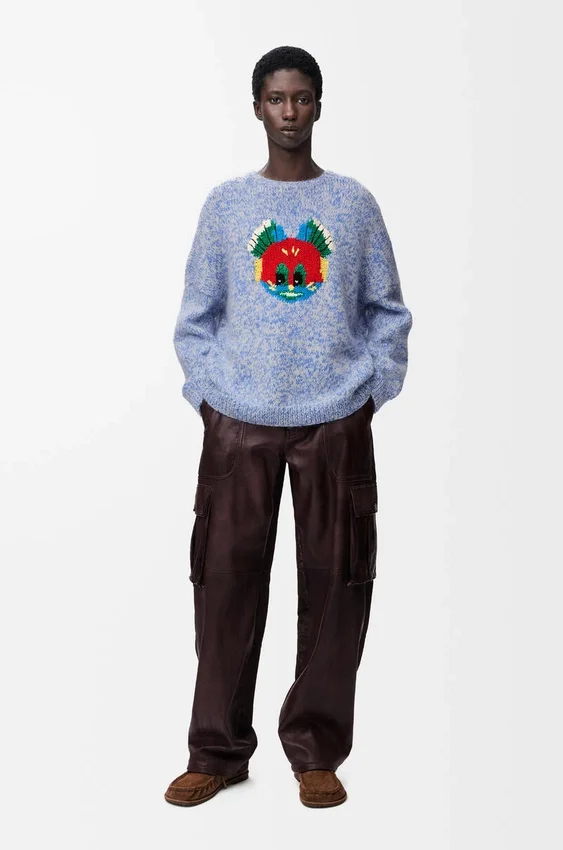 Sweter z mieszanki wełny i moheru Sweter z mieszanki wełny i moheru