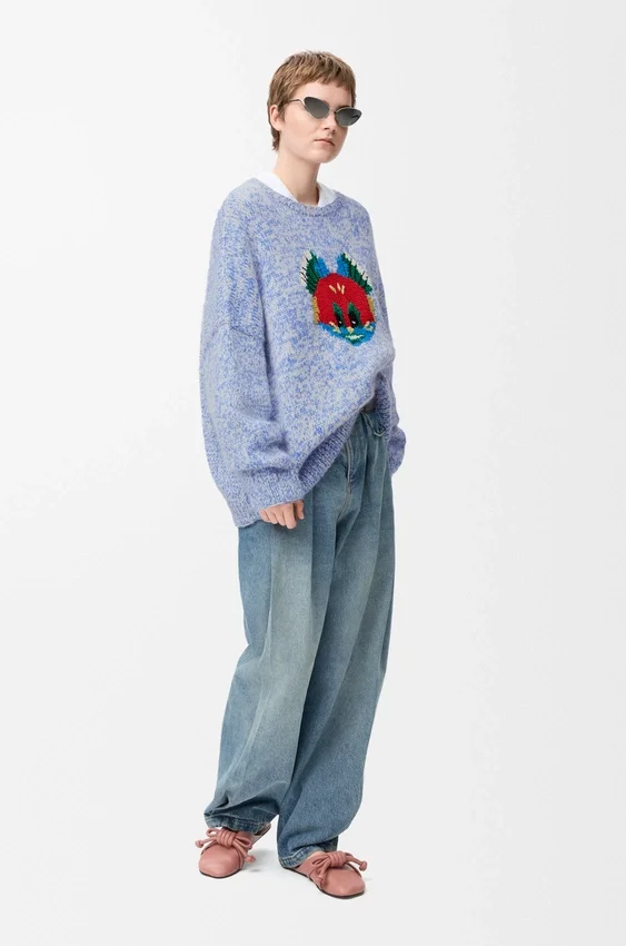 Sweter z mieszanki wełny i moheru Sweter z mieszanki wełny i moheru