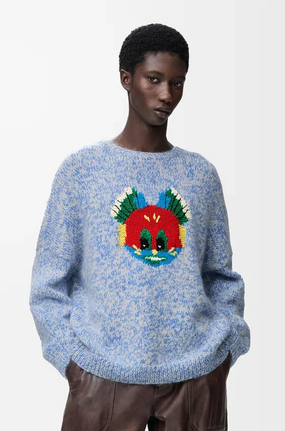 Sweter z mieszanki wełny i moheru Sweter z mieszanki wełny i moheru