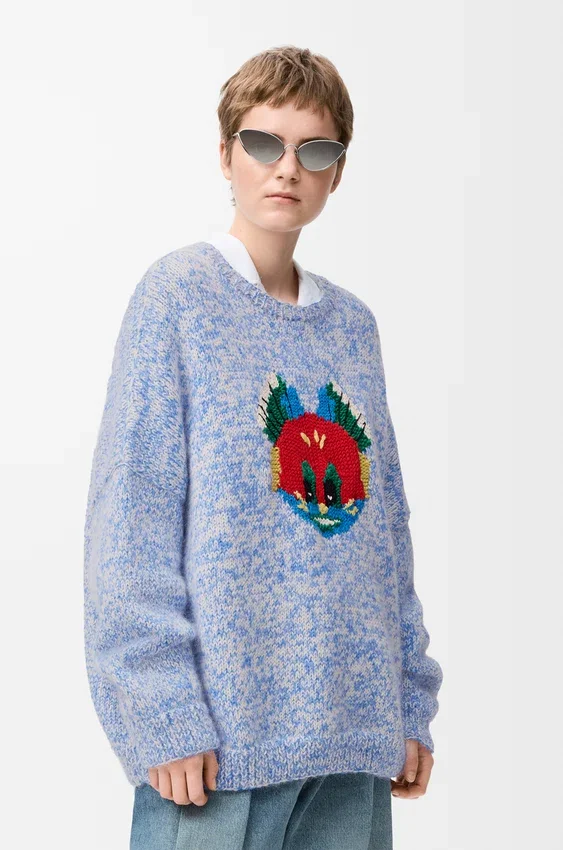 Sweter z mieszanki wełny i moheru Sweter z mieszanki wełny i moheru