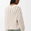 Sweter z motywem „Anagram” z mieszanki bawełny i wełny Sweter z motywem „Anagram” z mieszanki bawełny i wełny