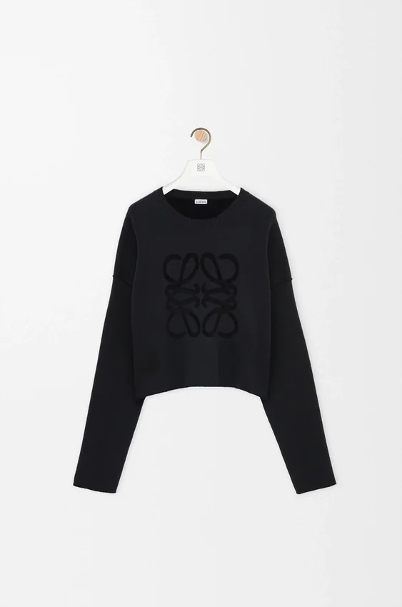 Sweter z motywem „Anagram” z mieszanki wełny Sweter z motywem „Anagram” z mieszanki wełny