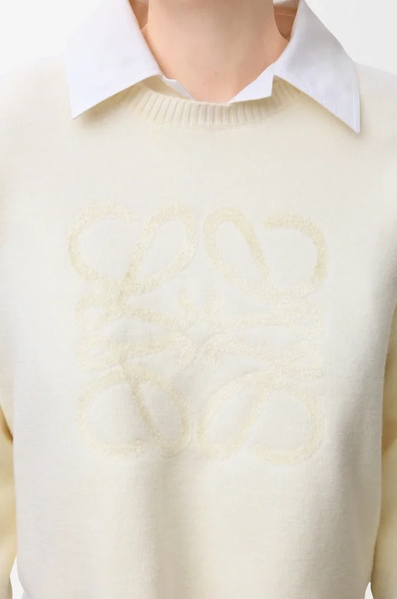 Sweter z motywem „Anagram” z mieszanki wełny Sweter z motywem „Anagram” z mieszanki wełny