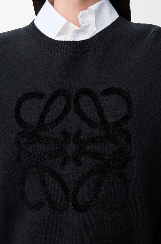 Sweter z motywem „Anagram” z mieszanki wełny Sweter z motywem „Anagram” z mieszanki wełny