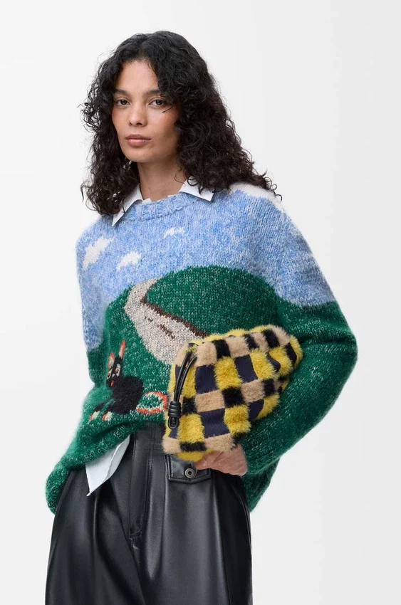 Sweter z wełny i moheru Sweter z wełny i moheru