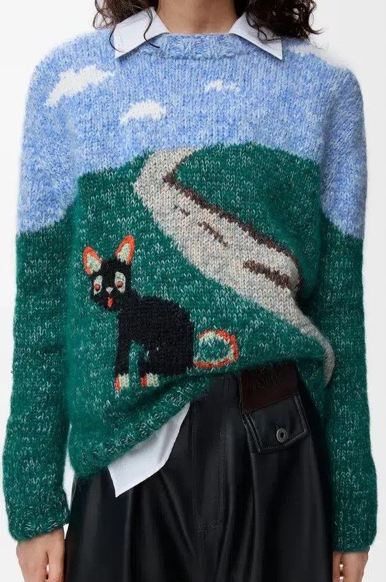 Sweter z wełny i moheru Sweter z wełny i moheru