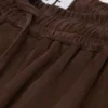 Szorty z sznurkiem z koziej skóry zamszowej Szorty z sznurkiem z koziej skóry zamszowej