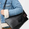 Torba „Bob Folded Tote” z błyszczącej, miękkiej skóry cielęcej