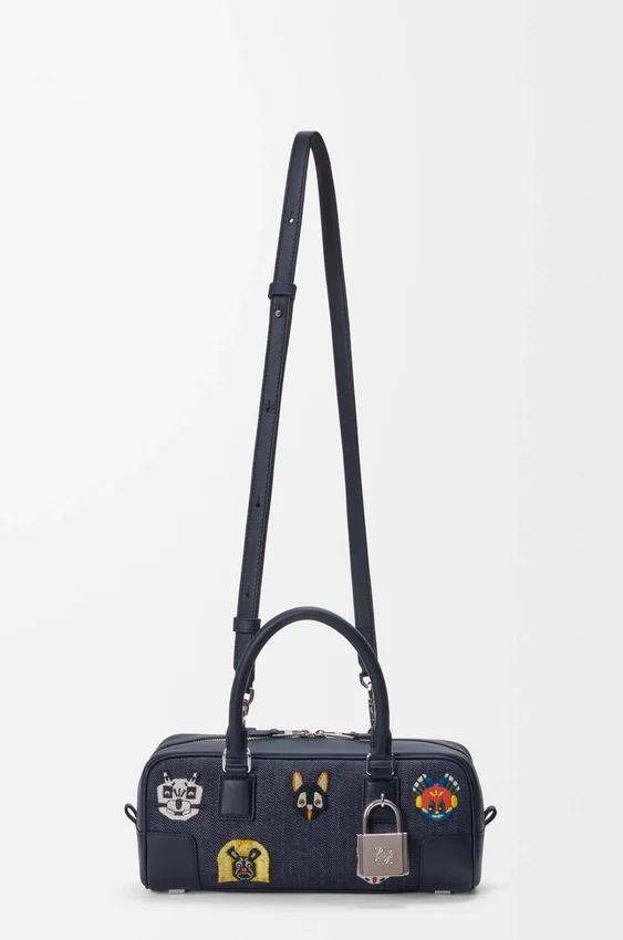 Torba Cats Amazona 23 w wersji skróconej z haftowanego dżinsu Torba Cats Amazona 23 w wersji skróconej z haftowanego dżinsu