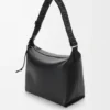 Torba Cubi Crossbody z miękkiej, gładkiej skóry cielęcej i żakardu Torba Cubi Crossbody z miękkiej, gładkiej skóry cielęcej i żakardu