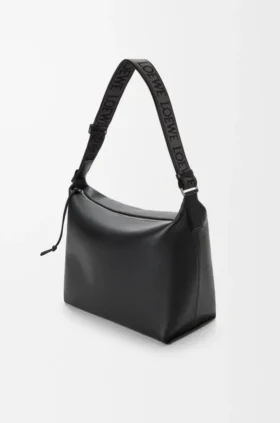 Torba Cubi Crossbody z miękkiej, gładkiej skóry cielęcej i żakardu