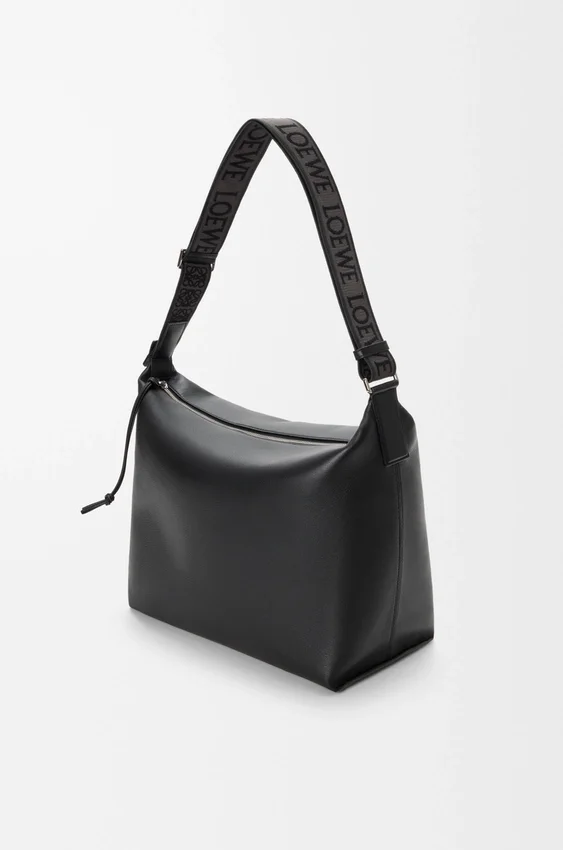 Torba Cubi Crossbody z miękkiej, gładkiej skóry cielęcej i żakardu Torba Cubi Crossbody z miękkiej, gładkiej skóry cielęcej i żakardu