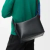 Torba Cubi Crossbody z miękkiej, gładkiej skóry cielęcej i żakardu Torba Cubi Crossbody z miękkiej, gładkiej skóry cielęcej i żakardu