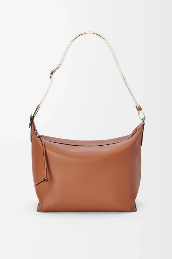 Torba Cubi Crossbody z miękkiej, gładkiej skóry cielęcej i żakardu Torba Cubi Crossbody z miękkiej, gładkiej skóry cielęcej i żakardu