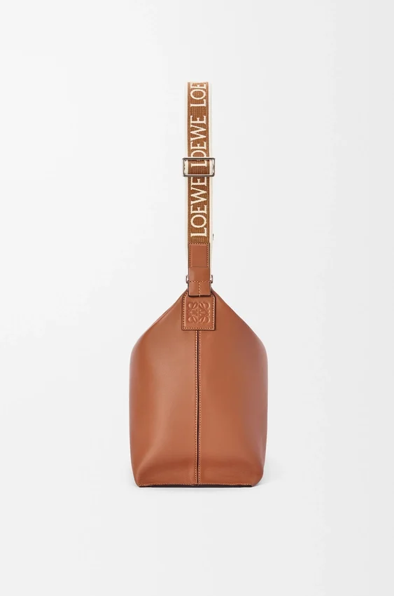 Torba Cubi Crossbody z miękkiej, gładkiej skóry cielęcej i żakardu Torba Cubi Crossbody z miękkiej, gładkiej skóry cielęcej i żakardu