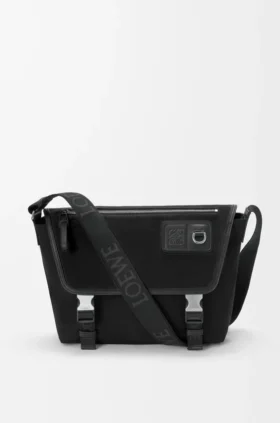 Torba Flex Messenger w rozmiarze średnim z płótna i zamszu