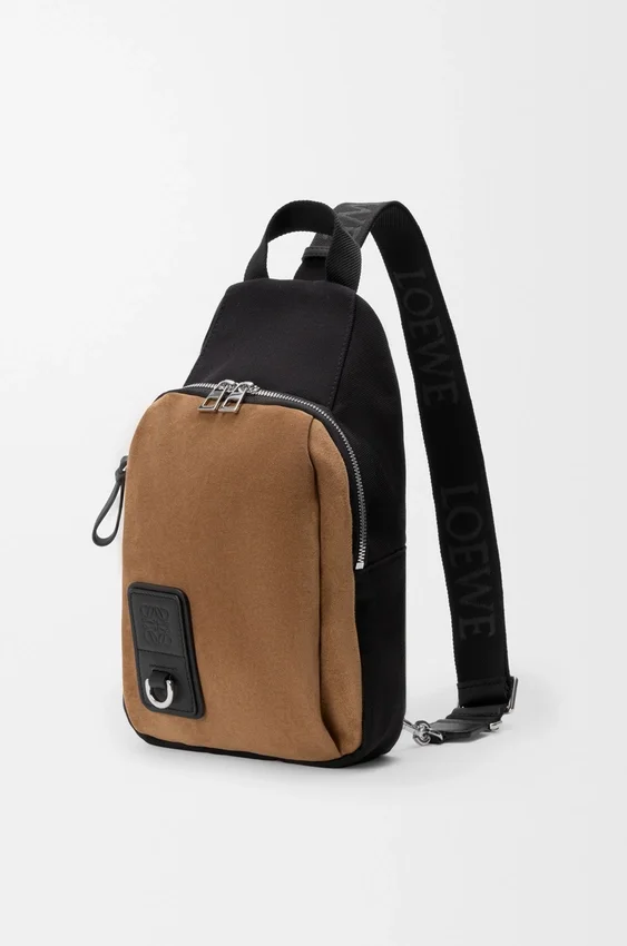 Torba Flex Sling z płótna i zamszu Torba Flex Sling z płótna i zamszu
