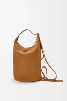 Torba „Loop Bucket” z zamszowej skóry cielęcej