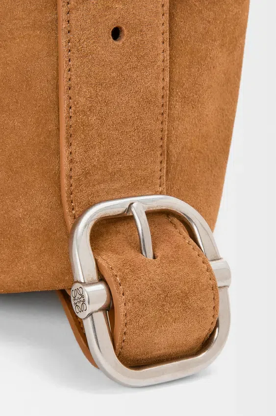 Torba „Loop Bucket” z zamszowej skóry cielęcej Torba „Loop Bucket” z zamszowej skóry cielęcej