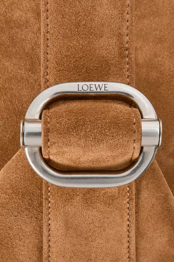 Torba „Loop Bucket” z zamszowej skóry cielęcej Torba „Loop Bucket” z zamszowej skóry cielęcej