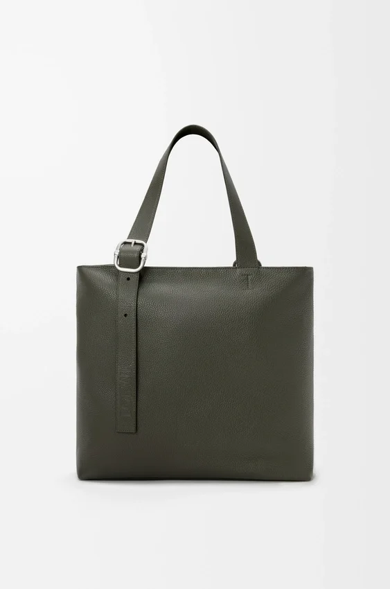 Torba „Loop Zipped Tote” z miękkiej skóry cielęcej o ziarnistej fakturze Torba „Loop Zipped Tote” z miękkiej skóry cielęcej o ziarnistej fakturze