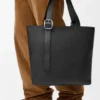 Torba „Loop Zipped Tote” z miękkiej skóry cielęcej o ziarnistej fakturze Torba „Loop Zipped Tote” z miękkiej skóry cielęcej o ziarnistej fakturze