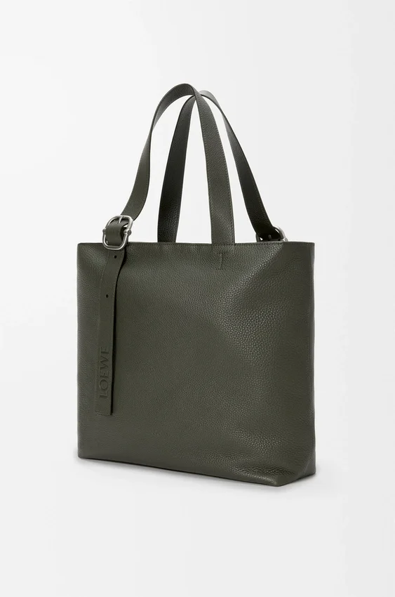 Torba „Loop Zipped Tote” z miękkiej skóry cielęcej o ziarnistej fakturze Torba „Loop Zipped Tote” z miękkiej skóry cielęcej o ziarnistej fakturze