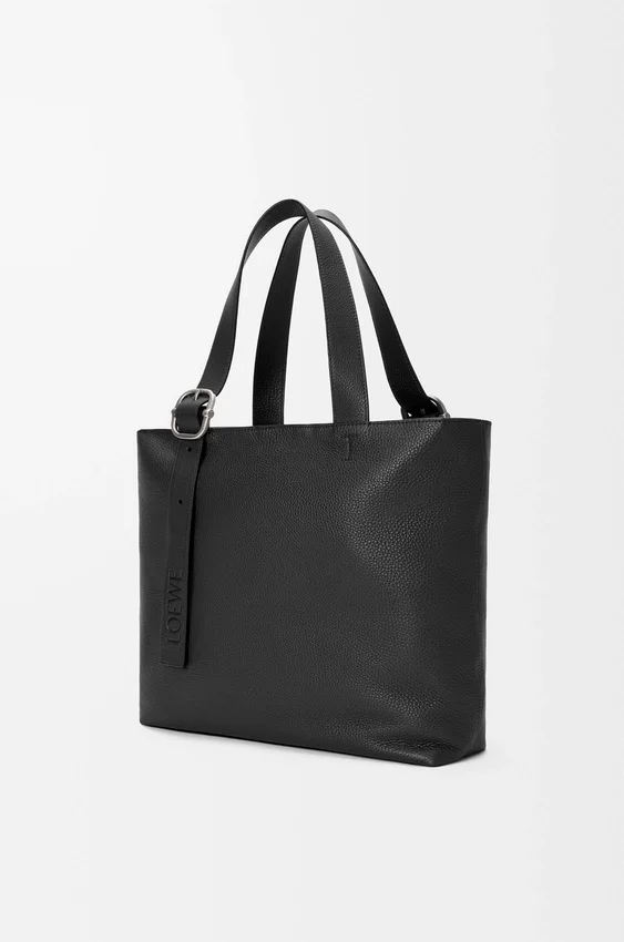 Torba „Loop Zipped Tote” z miękkiej skóry cielęcej o ziarnistej fakturze Torba „Loop Zipped Tote” z miękkiej skóry cielęcej o ziarnistej fakturze