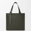 Torba „Loop Zipped Tote” z miękkiej skóry cielęcej o ziarnistej fakturze Torba „Loop Zipped Tote” z miękkiej skóry cielęcej o ziarnistej fakturze