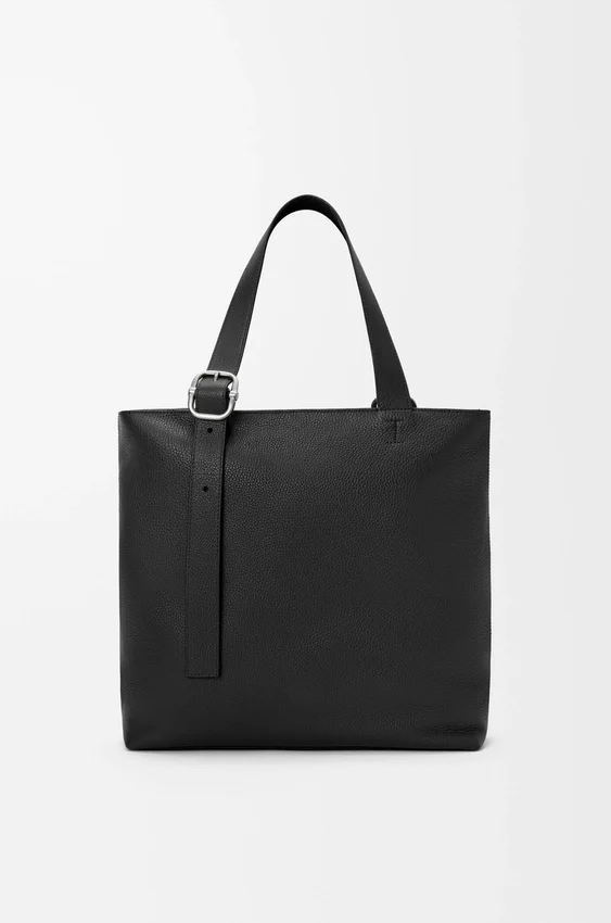 Torba „Loop Zipped Tote” z miękkiej skóry cielęcej o ziarnistej fakturze Torba „Loop Zipped Tote” z miękkiej skóry cielęcej o ziarnistej fakturze