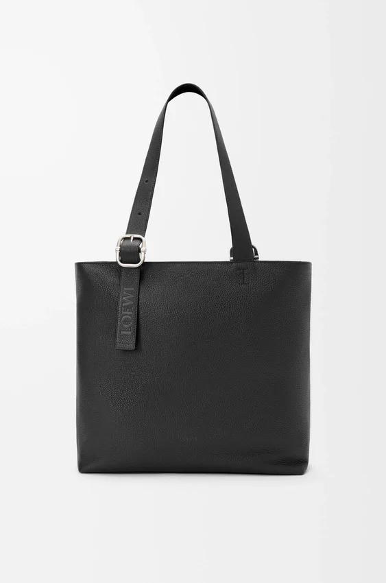 Torba „Loop Zipped Tote” z miękkiej skóry cielęcej o ziarnistej fakturze Torba „Loop Zipped Tote” z miękkiej skóry cielęcej o ziarnistej fakturze