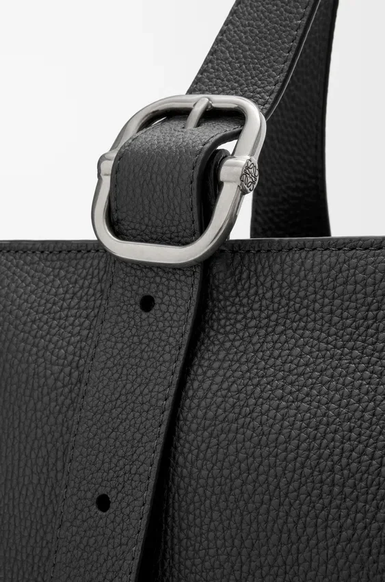 Torba „Loop Zipped Tote” z miękkiej skóry cielęcej o ziarnistej fakturze Torba „Loop Zipped Tote” z miękkiej skóry cielęcej o ziarnistej fakturze
