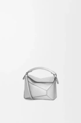 Torba Mini Puzzle Edge z laminowanej skóry jagnięcej