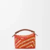 Torba Mini Puzzle Edge z rafii i skóry cielęcej Torba Mini Puzzle Edge z rafii i skóry cielęcej