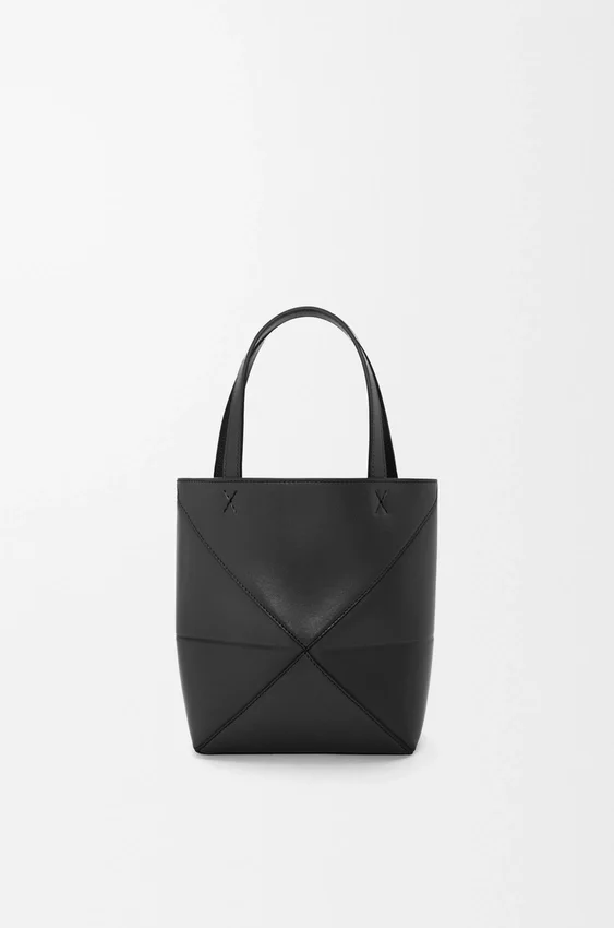 Torba Mini Puzzle Fold z błyszczącej skóry cielęcej Torba Mini Puzzle Fold z błyszczącej skóry cielęcej