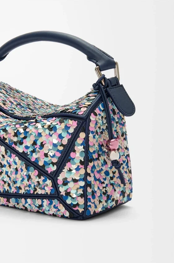 Torba Puzzle 10 Confetti z klasycznej skóry cielęcej Torba Puzzle 10 Confetti z klasycznej skóry cielęcej