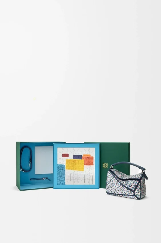 Torba Puzzle 10 Confetti z klasycznej skóry cielęcej Torba Puzzle 10 Confetti z klasycznej skóry cielęcej