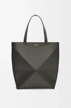 Torba Puzzle Fold XL z błyszczącej skóry cielęcej