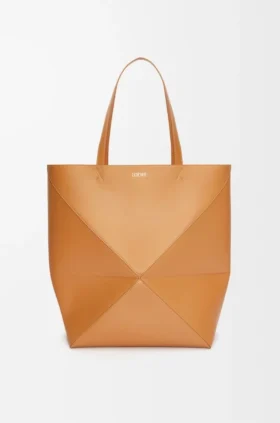 Torba Puzzle Fold XL z błyszczącej skóry cielęcej
