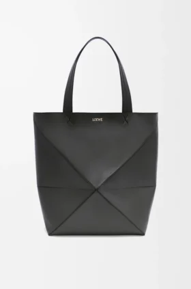 Torba Puzzle Fold XL z błyszczącej skóry cielęcej