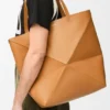 Torba Puzzle Fold XL z błyszczącej skóry cielęcej