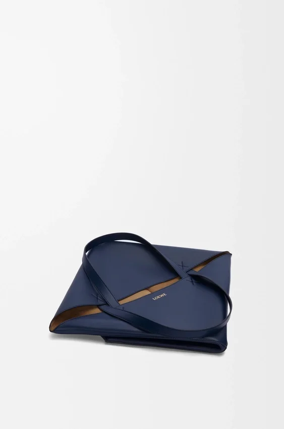 Torba Puzzle Fold XL z błyszczącej skóry cielęcej Torba Puzzle Fold XL z błyszczącej skóry cielęcej