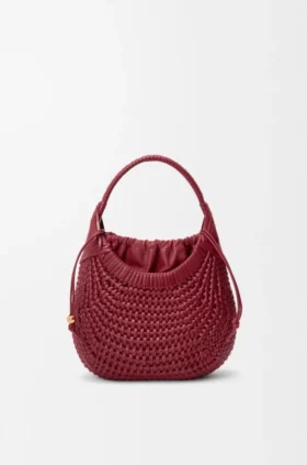 Torba typu hobo „Diamond” ze skóry cielęcej
